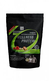 Kompava WELLNESS PROTEIN Daily prášok, príchuť jahoda a malina, 1x525 g