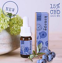 Konope co. 15% CBD Fresh Čučoriedka Full Spektrum 1500mg 1×10 g