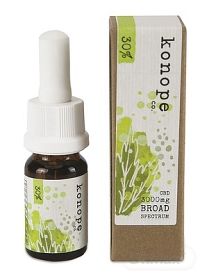 Konope co. 30% CBD v organickom argánovom oleji - Široké Spektrum 3000mg 1×10 g