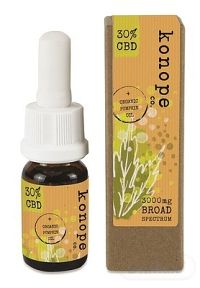 Konope co. 30% CBD v organickom tekvicovom oleji - Široké Spektrum 3000mg 1×10 g