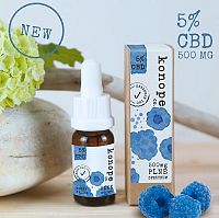 Konope co. 5% CBD Fresh Modrá Malina Full Spektrum 500mg 1×10 g