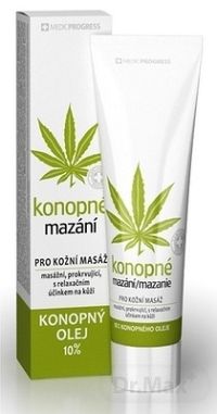 Konopné mazanie 10 % konopného oleja 1×100 ml, pre kožnú masáž