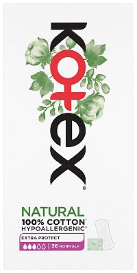 KOTEX vložky Liners Natural Normal+ 36 ks 1×1 ks