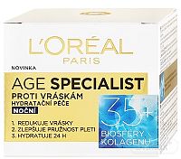 L´OREAL AGE SPECIALIST 35+ NOČNÝ krém proti vráskam 1x50 ml