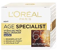 L´OREAL AGE SPECIALIST 65+ NOČNÝ 1×50 ml, krém proti vráskam