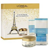 L´Oréal Paris Age Specialist 65+ denný krém proti vráskam 50 ml + dvojfázový odličovač na oči a pery 125 ml darčeková sada