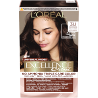 L'Oréal Paris Excellence Creme Universal Nudes permanentná farba na vlasy 3U Tmavá hnedá 1×1 ks, farba na vlasy