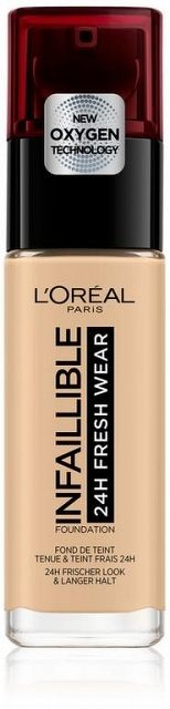 L'Oréal Paris Infallible 24H Fresh Wear Foundation make-up kryje nedokonalosti, nestírá se, nevysušuje pleť 100 Linen 30 ml