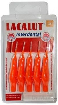LACALUT MEDZIZUBNÉ KEFKY XS oranžová rúčka, s ochranným krytom, 1x5 ks