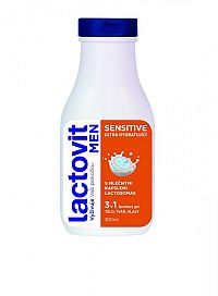 Lactovit MEN SENSITIVE 3v1 Sprchový gél ultra hydratujúci 1x300 ml