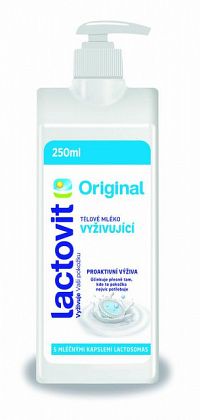 Lactovit Original Telové mlieko Vyživujúce, s lactosomas 1x250 ml