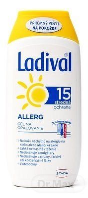 Ladival ALLERG SPF 15 gél na opaľovanie 1x200 ml