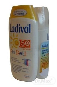 Ladival balík SPF 50 (SENSITIV telové mlieko SPF 50 + PRE DETI telové mlieko SPF 50+ + AKUT sprej po opaľovaní) 1x1 set