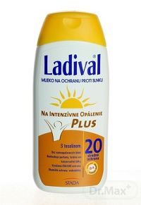 Ladival P+T Plus mlieko na opaľovanie SPF20 200 ml