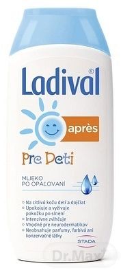 Ladival PRE DETI apres mlieko 1×200 ml, po opaľovaní