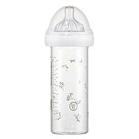 LE BIBERON FRANCAIS Dojčenská fľaša GYPSOPHILE Green, 240 ml, 0+m 1×240 ml, dojčenská fľaša