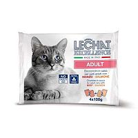LECHAT EXCELLENCE ADULT hovädzie/losos 4 x 100 g