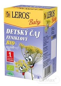 LEROS BABY DETSKÝ ČAJ BIO FENIKLOVÝ 20x1,5 g (30 g)