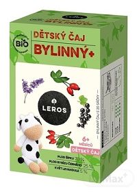 LEROS BIO DETSKÝ ČAJ BYLINNÝ+ 20×2 g, detský bylinný čaj