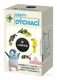 LEROS DETSKÝ ČAJ DÝCHACIE CESTY 20×2 g, detský bylinný čaj