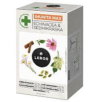 LEROS IMUNUTA MAX ECHINACEA & SEDMOKRÁSKA bylinný čaj, nálevové vrecúška 20x1,2 g (24 g)