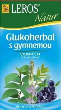 LEROS NATUR GLUKOHERBAL S GYMNEMOU bylinný čaj 20 x 1 g