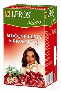LEROS NATUR MOČOVÉ CESTY S BRUSNICOU ČAJOVINA 20×1,5 g, bylinný čaj