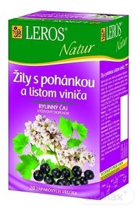 LEROS NATUR ŽILY S POHÁNKOU A LISTOM VINIČA 20×2 g, bylinný čaj