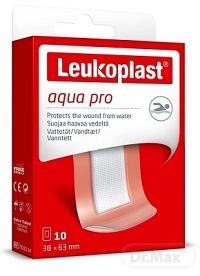 LEUKOPLAST AQUA PRO 1x10 ks, náplasť na rany, vodeodolná, 38x63 mm (inov.2020/2021)