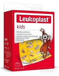 LEUKOPLAST KIDS 1x1 ks, náplasť na rany, 6cm x 1m, pás, (inov.2020/2021)