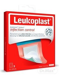 LEUKOPLAST LEUKOMED SORBACT 1×3 ks, Absorpčná vodeodolná náplasť na rany