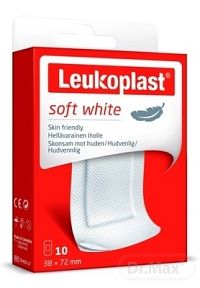 LEUKOPLAST SOFT WHITE 1x10 ks, náplasť na rany, 38x72 mm