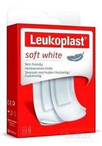LEUKOPLAST SOFT WHITE 1x20 ks, náplasť na rany, 2 veľkosti