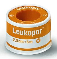 LEUKOPOR náplasť na cievke, 2,5cm x 5m, 1x1 ks