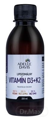 Lipozomálny vitamín D3+K2 1×200 ml, výživový doplnok