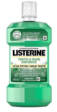 Listerine Teeth & Gum Mild Taste 1×500 ml, ústna voda
