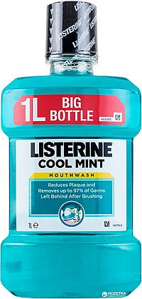 Listerine ÚV 1000ml Cool Mint 1×1000 ml, ústna voda