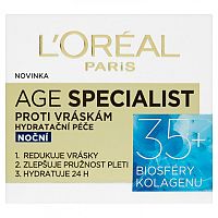 LOREAL Age Specialist nočný krém proti vráskam, 50ml