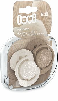 Lovi Dynamický utišujúci cumlík 6-18m 2ks Harmony Girl 1×2 ks, utišujúci cumlík 6-18m