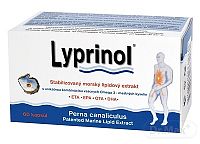 LYPRINOL Omega 3 (ETA, EPA, OTA, DHA) cps (a 50 mg Perna Canaliculus ucinnej zlozky v 1 cps) stabilizovaný morský lipidový extrakt 1x60 ks