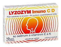 LYZOZYM Imuno C D so selénom a vitamínmi E a K 10 tbl. na cmúľanie 1×10 tbl, výživový doplnok