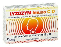 LYZOZYM Imuno C D so selénom a vitamínmi E a K 20 tbl. na cmúľanie 1×20 tbl, cmúľacie