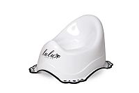 MALTEX Nočník protišmykový Lulu s hudbou biely 1×1 ks, anatomický tvar