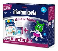 Marťankovia multiv. 50 gum.+ 50tbl. + plyš.hračka 1x1 set, multivitamínový balíček + plyšová hračka