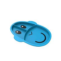 MATCHSTICK MONKEY Delený tanier, modrý 1×1 ks, detský riad