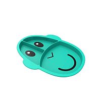 MATCHSTICK MONKEY Delený tanier, zelený 1×1 ks, detský riad