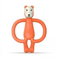 MATCHSTICK MONKEY Hryzátko a zubná kefka - medveď Bramble Bear Teether 1×1 ks, hryzátko pre deti