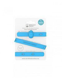 MATCHSTICK MONKEY Multifunčkný silikónový remienok - blue 1×1 ks, silikónový remienok