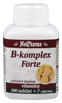 MedPharma B-komplex Forte 1×107 ks, výživový doplnok