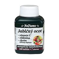 MedPharma JABLČNÝ OCOT, VIT C, VLÁKNINA, CHRÓM tbl 100+7 zadarmo (107 ks)